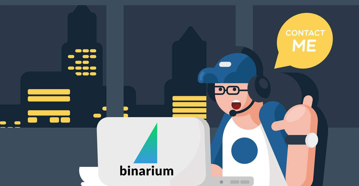 Comment contacter le support de Binarium