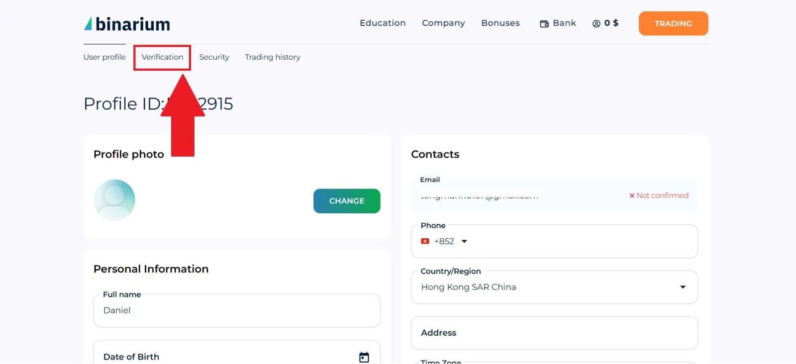 Binarium-Kontoverifizierungsprozess 2026: So schließen Sie KYC einfach ab