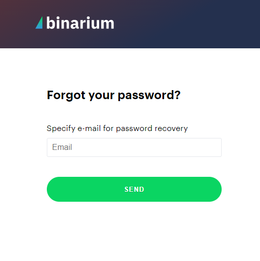 如何在 Binarium 中登录和验证帐户