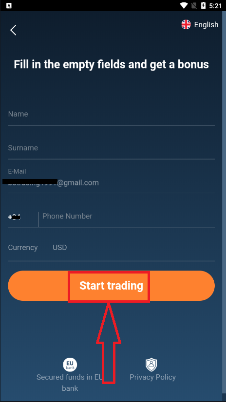 Binariumにアカウントを登録してログインする方法
